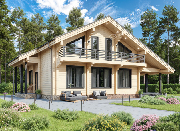 Дом из клееного бруса VZ-370